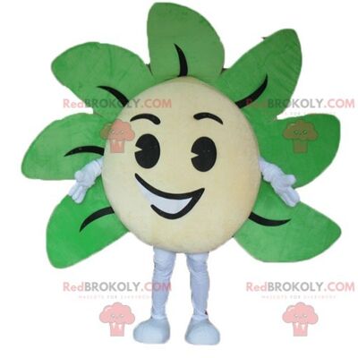 Giant and smiling yellow potato REDBROKOLY mascot / REDBROKO_04186