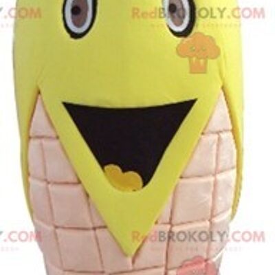 Funny and smiling melon pumpkin pumpkin REDBROKOLY mascot / REDBROKO_04207