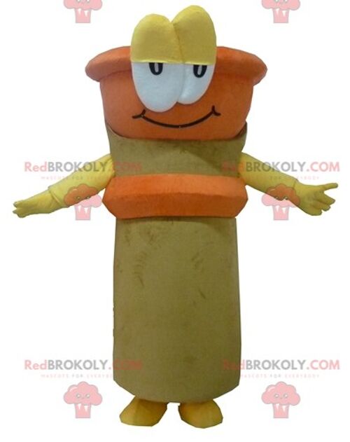 Giant fries green man REDBROKOLY mascot / REDBROKO_04229
