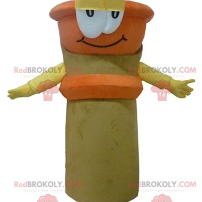 Giant fries green man REDBROKOLY mascot / REDBROKO_04229
