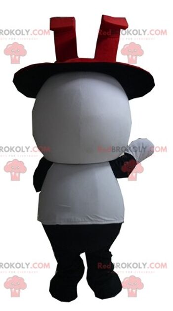 Stylo bille géant noir et blanc mascotte REDBROKOLY / REDBROKO_04239 2