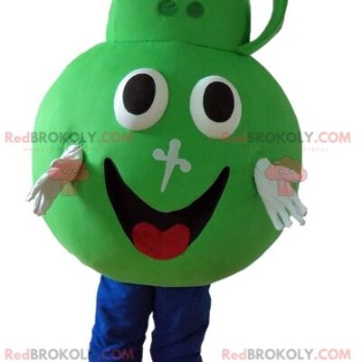 REDBROKOLY mascot big man gray green and orange monster / REDBROKO_04345