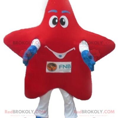 Very beautiful giant blue star REDBROKOLY mascot / REDBROKO_04358