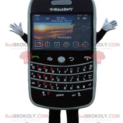 Mascotte de téléphone portable bleu REDBROKOLY avec un clavier / REDBROKO_04388