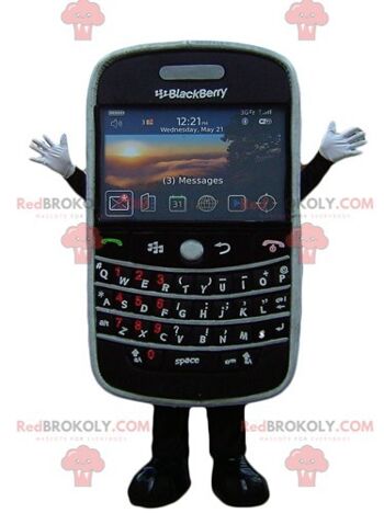 Mascotte de téléphone portable bleu REDBROKOLY avec un clavier / REDBROKO_04388