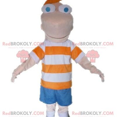 Phineas REDBROKOLY mascot from the TV series Phineas and Ferb / REDBROKO_04473