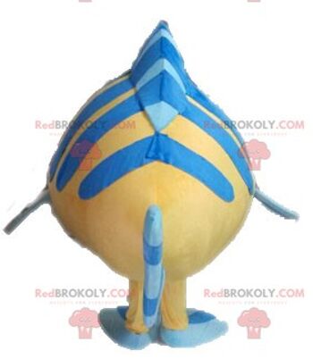 Mascotte de poulpe bleu poulpe REDBROKOLY à pois / REDBROKO_04496 2