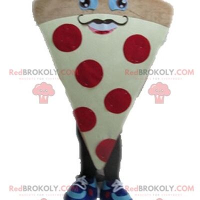 Cono de helado rosa mascota REDBROKOLY. Helado REDBROKOLY mascota / REDBROKO_04510