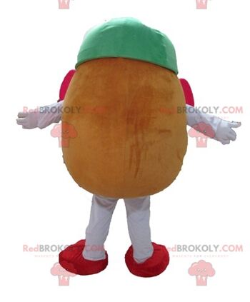 Mascotte de pastèque géante REDBROKOLY. Mascotte de fruit vert REDBROKOLY / REDBROKO_04514 2