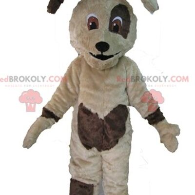 Bulldog beige gigante e muscoloso REDBROKOLY mascotte / REDBROKO_04568