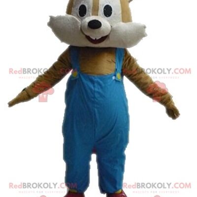 Brown teddy bear REDBROKOLY mascot costume / REDBROKO_04578