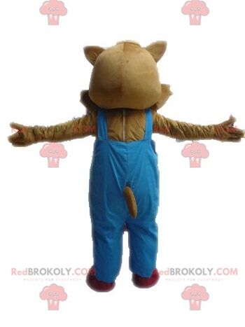 Déguisement mascotte ours en peluche marron REDBROKOLY / REDBROKO_04578 2