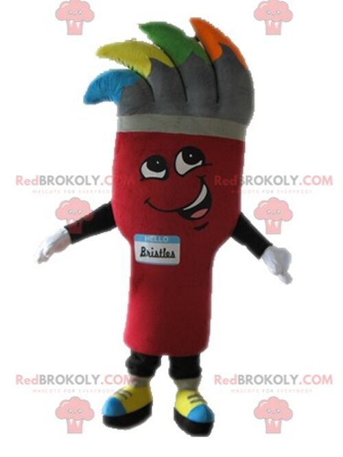 Giant red heart REDBROKOLY mascot. Romantic REDBROKOLY mascot / REDBROKO_04638