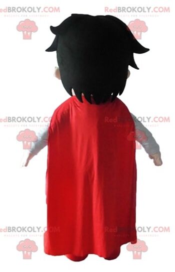 Mascotte de coeur rouge géant REDBROKOLY avec une toque / REDBROKO_04640 2