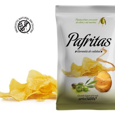 PATATAS CON SAL MARINA FRITAS EN ACEITE DE OLIVA VIRGEN