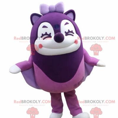 Green flying squirrel REDBROKOLY mascot with glasses / REDBROKO_04717