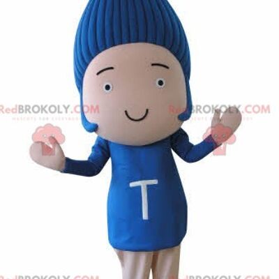 Doll REDBROKOLY mascot with blond hair / REDBROKO_04722