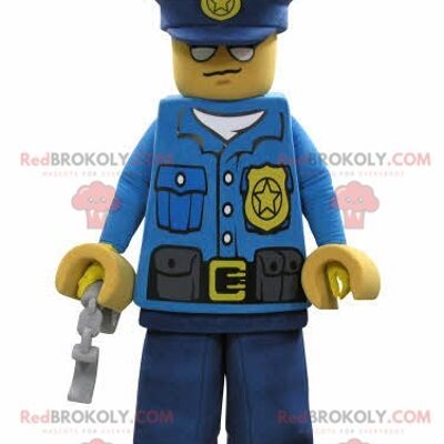 Lego REDBROKOLY mascot dressed as a bandit with a cap / REDBROKO_04727