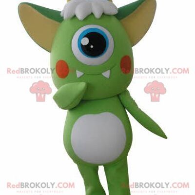 Oranger Zyklop Alien REDBROKOLY Maskottchen / REDBROKO_04733