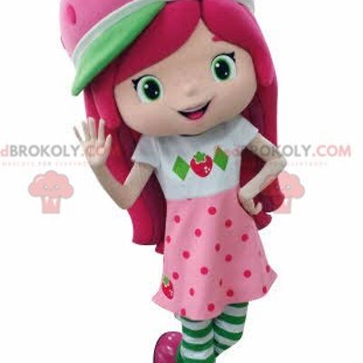 REDBROKOLY mascotte Charlotte Strawberry Famous Pink Girl / REDBROKO_04741