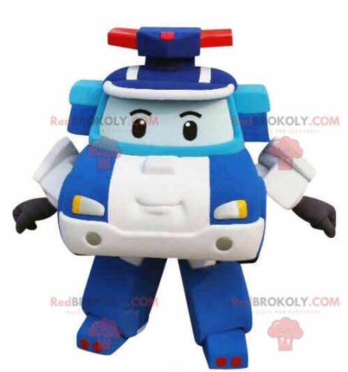 White and pink toy ambulance REDBROKOLY mascot Transformers way / REDBROKO_04745