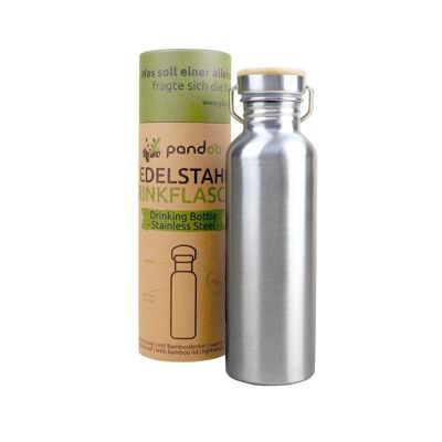 Reusable stainless steel drinking bottle | without isolation