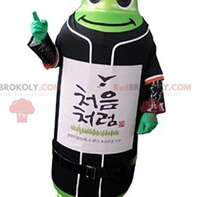 Plastic bottle REDBROKOLY mascot. Drink REDBROKOLY mascot / REDBROKO_05057