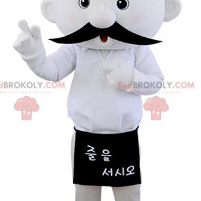 White plastic bottle REDBROKOLY mascot / REDBROKO_05078