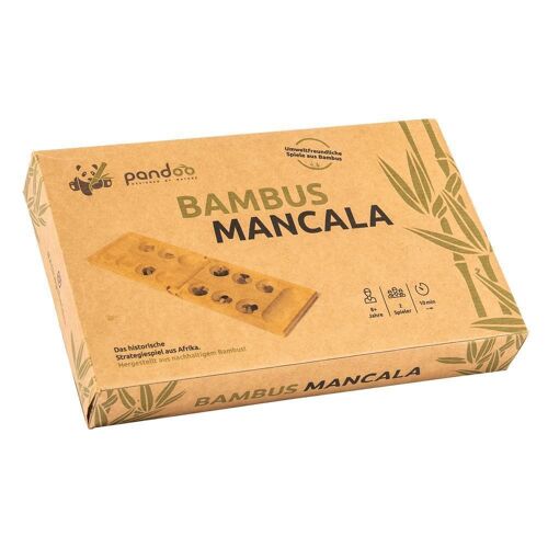 Mancala | Bohnenspiel | Spiel aus Bambus