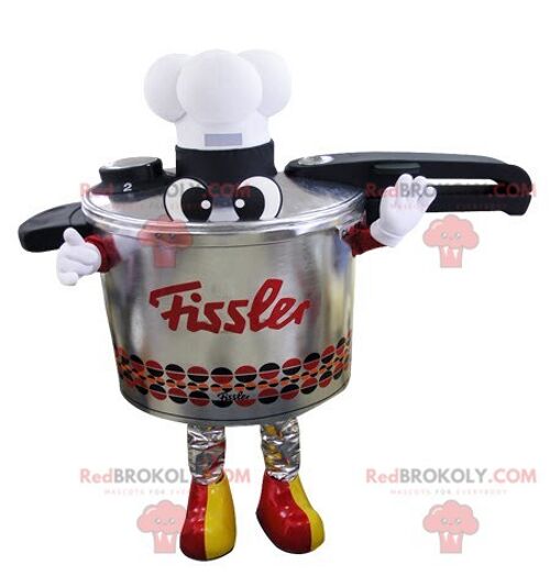 Giant stainless steel color cooker champagne seal REDBROKOLY mascot / REDBROKO_05219