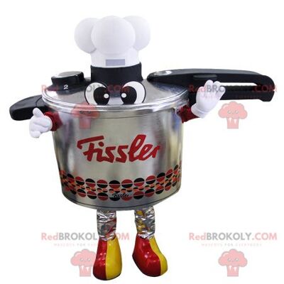 Giant stainless steel color cooker champagne seal REDBROKOLY mascot / REDBROKO_05219