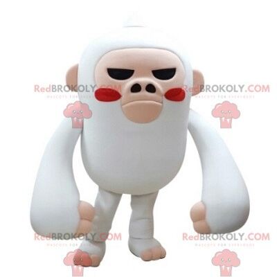 Muñeco de nieve blanco mascota REDBROKOLY con cabello teñido / REDBROKO_05385