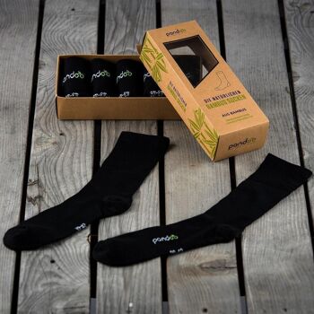 chaussettes en bambou | entreprise | Lot de 6 | Noir | Taille 35-38 6