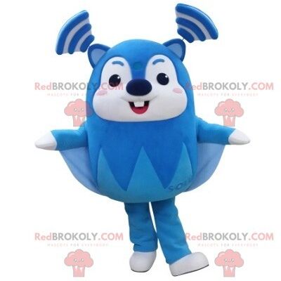 Cat REDBROKOLY mascot with wall eyes. Blue teddy bear REDBROKOLY mascot / REDBROKO_05421