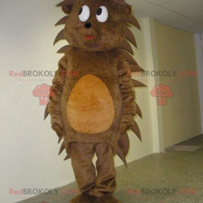 Sweet and cute brown dog REDBROKOLY mascot / REDBROKO_05627