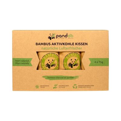 Ambientador natural con carbón activado de bambú | 4x75g