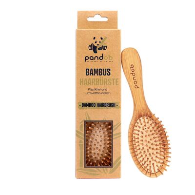 Brosse à cheveux en bambou | avec des poils naturels