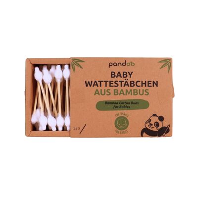 Cotton buds for children and babies | with safety head | 4 packs