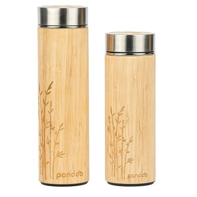 Bamboo thermal mug including tea strainer | 360ml