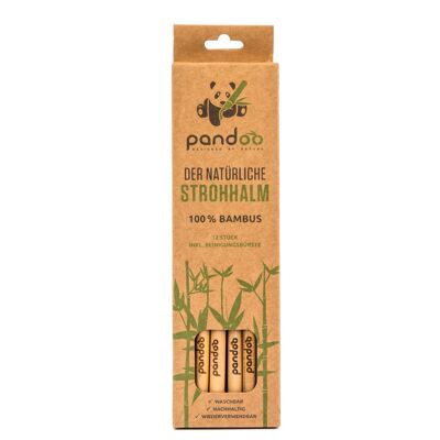 Plastic-free straws made from bamboo | 100% natural product