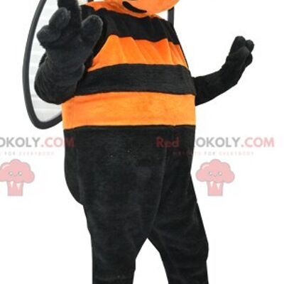 Lächelnder Junge REDBROKOLY Maskottchen mit Overall / REDBROKO_06098