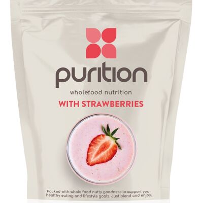 Purition original wholefood nutrition with Strawberries (250g)- Natural Ingredients for Natural Wellness.