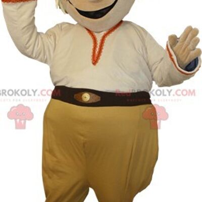 REDBROKOLY mascot beige bear in sportswear. Teddy bear REDBROKOLY mascot / REDBROKO_06137