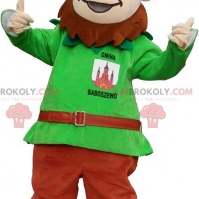 Brown bear REDBROKOLY mascot in sheriff outfit / REDBROKO_06287