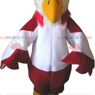 Giant yellow and red rooster REDBROKOLY mascot rooster costume / REDBROKO_06364