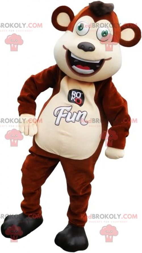 Plush REDBROKOLY mascot with a balloon body and a soccer jersey / REDBROKO_06480