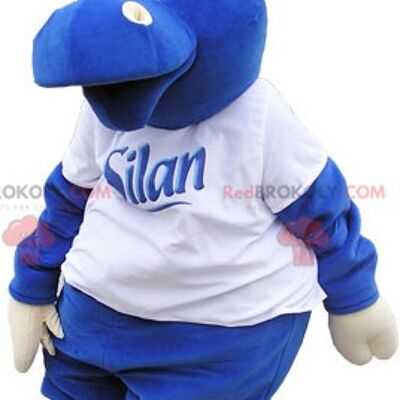 Mascotte REDBROKOLY mucca blu con t-shirt bianca / REDBROKO_06500