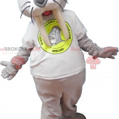 Großer brauner Löwe REDBROKOLY Maskottchen in Sportbekleidung / REDBROKO_06504