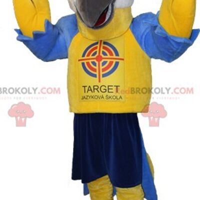 Big green and yellow parrot REDBROKOLY mascot / REDBROKO_06633