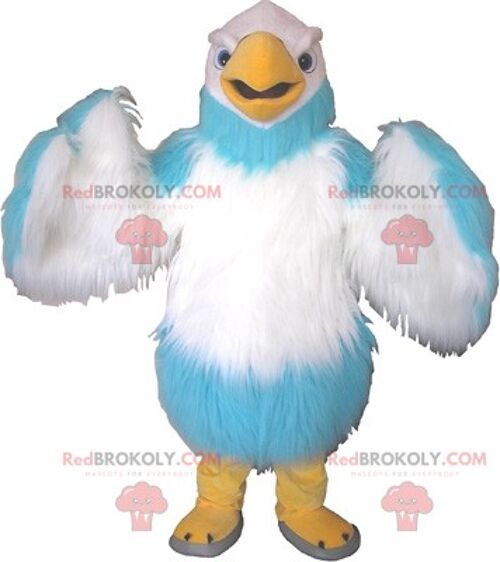 REDBROKOLY mascot white and brown eagle looking nasty / REDBROKO_06820